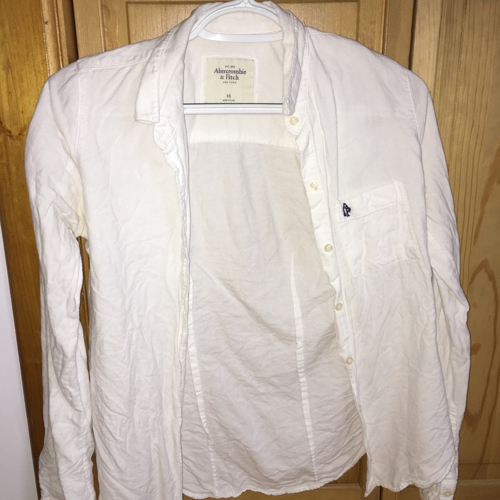 Abercrombie & Fitch white cotton button up.